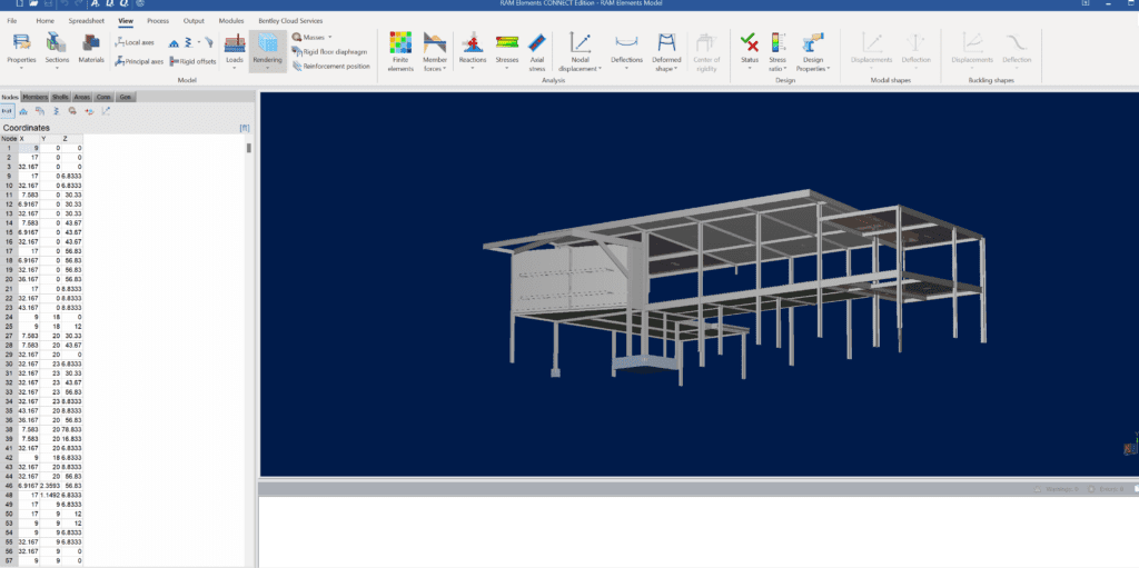 RAM Elements Software Model of Structure